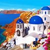 Greece Thera City Seascape paint by number