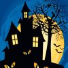 Haunted House Illustration paint by number