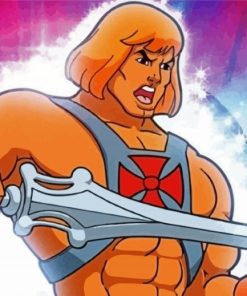 He Man Cartoon paint by numbers