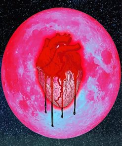 Heartbreak On Full Moon paint by number