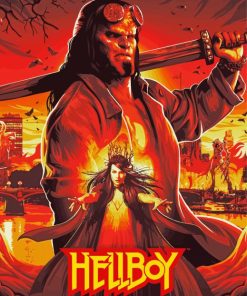 Hellboy Movie paint by number