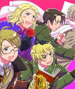 Hetalia Manga Anime paint by numbers