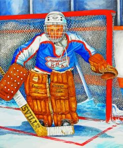 Hockey Goalie paint by number