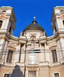 Holy Trinity Roman Catholic Church Salzburg paint by number