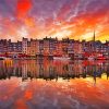 Honfleur Reflection paint by numbers