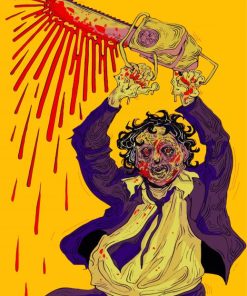 Illustration Leatherface Jackson paint by numbers