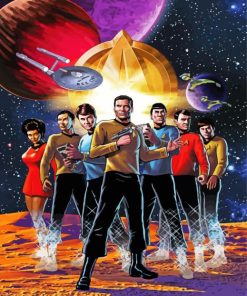 Illustration Star Trek paint by number