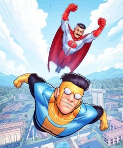 Invincible And Omni Man paint by numbers