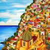 Italy Positano Art paint by number