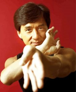 Jackie Chan Actor paint by numbers