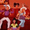 Jasmine And Aladdin Grandparents paint by numbers