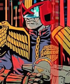 Judge Dredd Hero paint by numbers