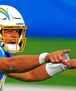 Justin Herbert LA Chargers Player Sport paint by numbers