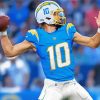 Justin Herbert LA Chargers sport paint by numbers