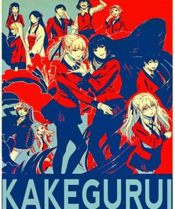 Kakegurui Anime Poster paint by number