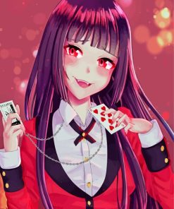 Kakegurui Yumeko Jabami Gambler paint by number