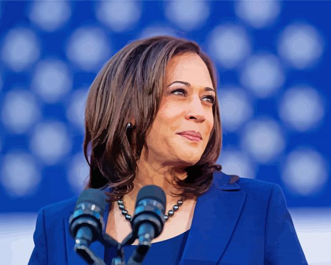Kamala Vise President paint by numbers