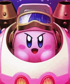 Kirby Robot paint by numbers