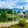 Lake Bohinj paint by number