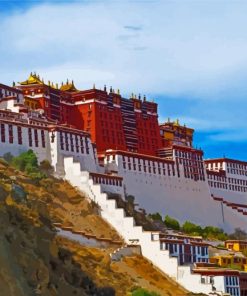 Lhasa Potala Palace Building paint by numbers
