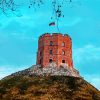 Lithuania Gediminas Tower paint by numbers