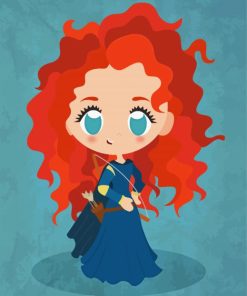 Little Merida paint by numbers