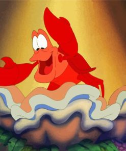 Little Mermaid Sebastian Crab paint by number