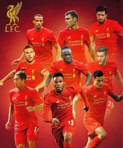 Liverpool FC Football Team paint by numbers