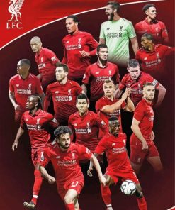 Liverpool FC Players paint by numbers