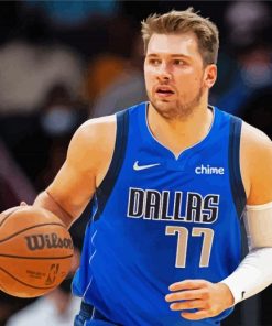 Luka Doncic Basketball paint by numbers