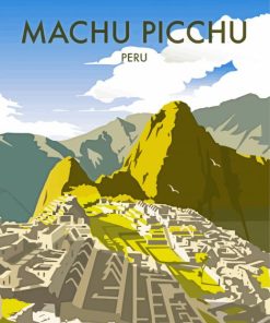 Machu Picchu Poster paint by numbers