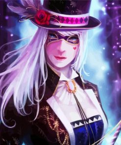 Magician Girl paint by numbers