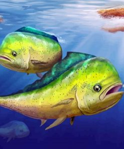 Mahi Mahi Undersea paint by numbers