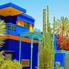 Marrakech Majorelle Garden paint by numbers