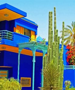 Marrakech Majorelle Garden paint by numbers