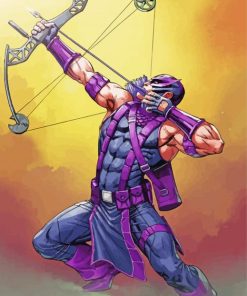 Marvel Hawkeye paint by numbers