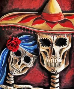 Mexican Skulls paint by numbers