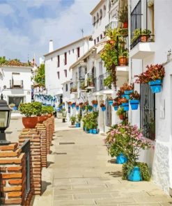 Mijas Spain paint by numbers