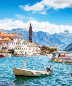 Montenegro perast Town paint by numbers