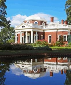 Monticello Charlottesville Building paint by numbers