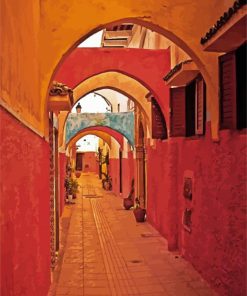 Moroccan Alley paint by number