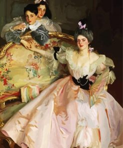 Mrs Carl Meyer And Her Children By Sargent paint by number