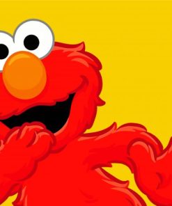 Muppet Elmo Cartoon paint by numbers