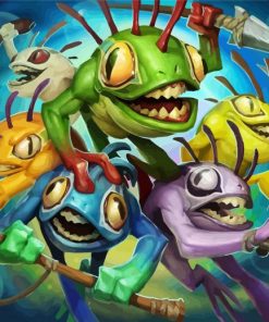 Murloc Anime Character paint by numbers