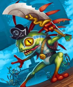 Murloc The Pirate paint by numbers