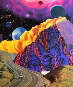 Mystical Road To Space paint by numbers