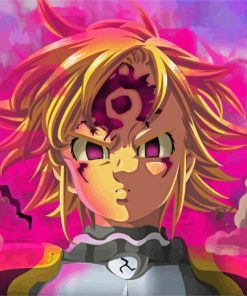 Nanatsu Seven Deadly Sins Meliodas Demon paint by numbers