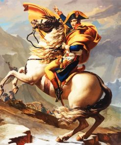 Napoleon Crossing The Alps paint by number