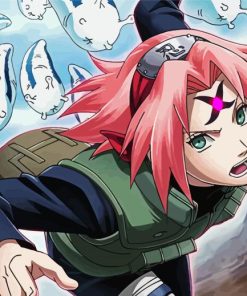 Naruto Sakura Haruno paint by number