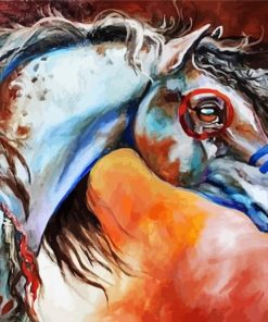 Native American Horse paint by numbers